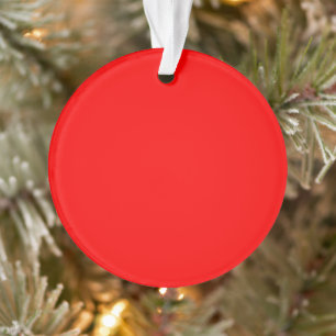 Enfeite de Acrílico Círculo Vermelho