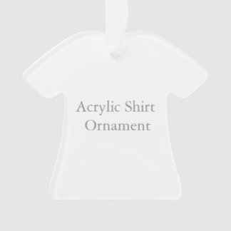 Enfeite de Acrílico, Enfeite de Camisa de Acrílico
