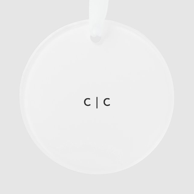 Enfeite de Acrílico, Enfeite de Círculo de Acrílic (Frente)