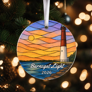 Enfeite de Acrílico Personalizado de Barnegat Ligh