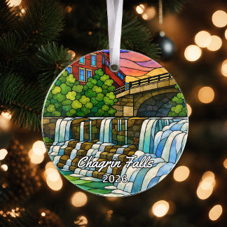 Enfeite de Acrílico Personalizado de Chagrin Falls