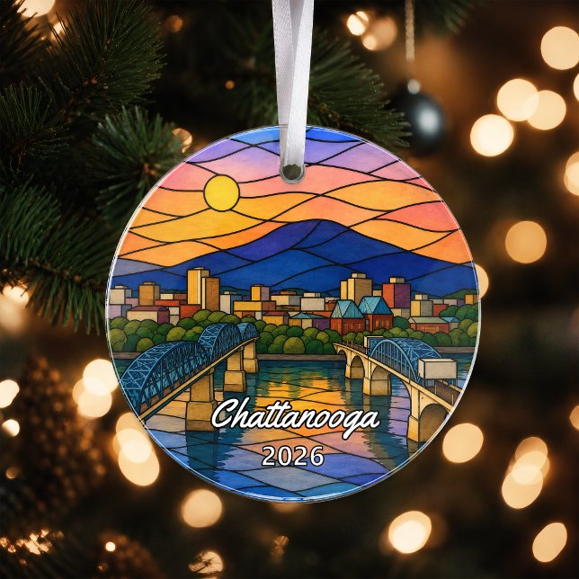 Enfeite de Acrílico Personalizado de Chattanooga,  (Criador carregado)