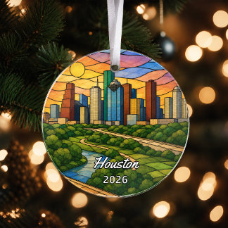 Enfeite de Acrílico Personalizado de Houston, Texa