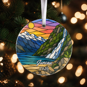 Enfeite de Acrílico Personalizado de Juneau, Perso