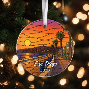 Enfeite de Acrílico Personalizado de San Diego, Ca