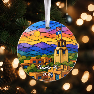 Enfeite de Acrílico Personalizado de Santa Fe, Nov