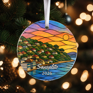 Enfeite de acrílico personalizado de Sausalito, Ca