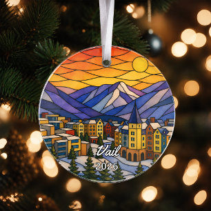 Enfeite de Acrílico Personalizado de Vail, Colorad