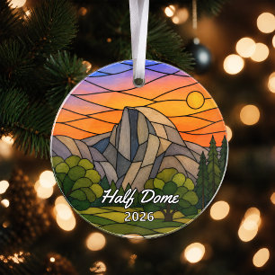 Enfeite de acrílico personalizado Yosemite Half Do