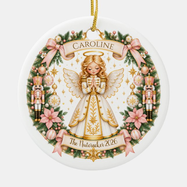 Enfeite de Anjo do Quebra-Nozes (Frente)