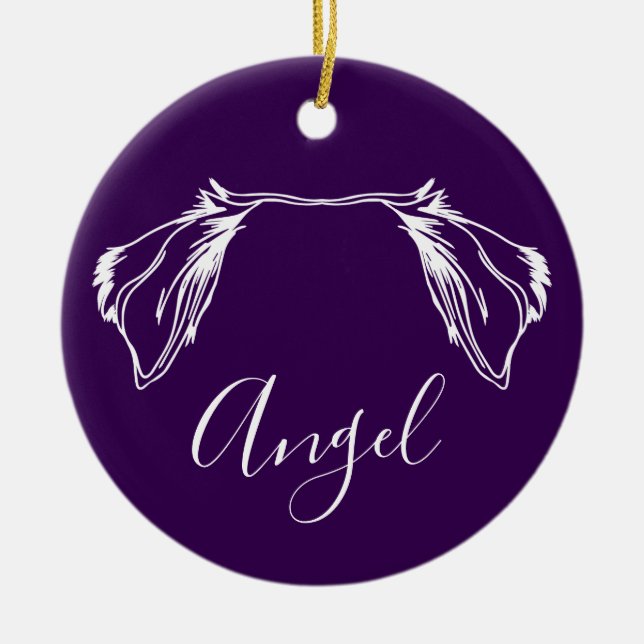 Enfeite de Anjo (Impressões de Pata) (Frente)
