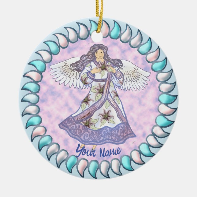Enfeite de Anjo Lírio (Frente)