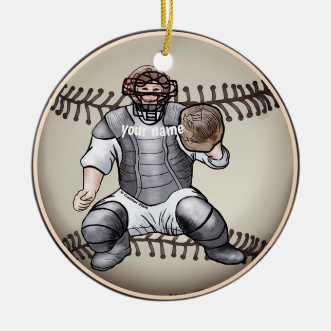 Enfeite de apanhador de beisebol (Frente)