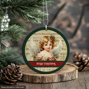 Enfeite de árvore de Natal Ángel Vintage
