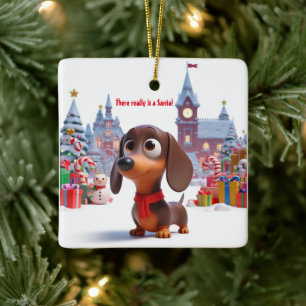 Enfeite de árvore de Natal de cerâmica personaliza