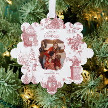 Enfeite de árvore de Natal em chinoiserie