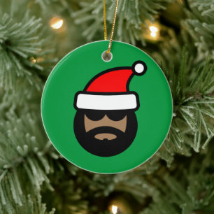 Enfeite de árvore de Natal engraçado do Papai Noel