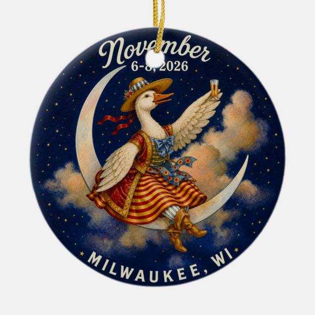 Enfeite de Banda Goose - Milwaukee 2026 (Frente)