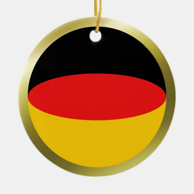 Enfeite de Bandeira da Alemanha (Frente)