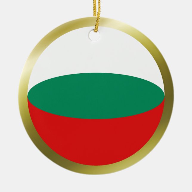 Enfeite de Bandeira da Bulgária (Frente)