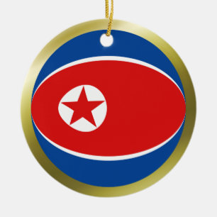 Enfeite de Bandeira da Coreia do Norte