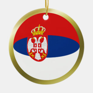 Enfeite de Bandeira da Sérvia