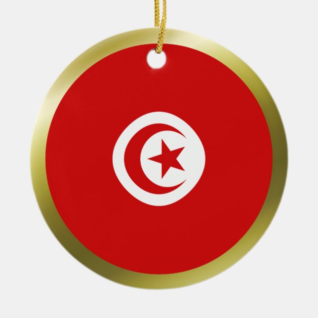 Enfeite de Bandeira da Tunísia (Frente)