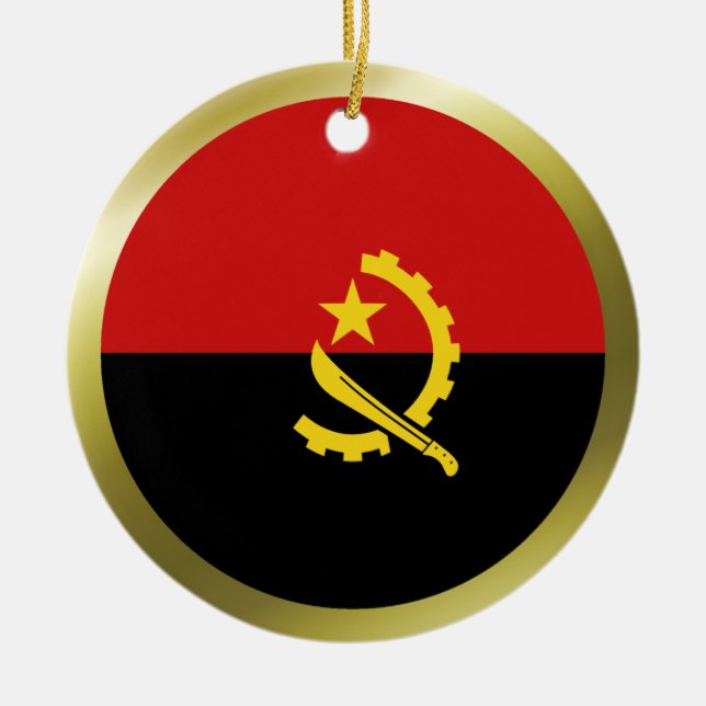 Enfeite de Bandeira de Angola (Frente)