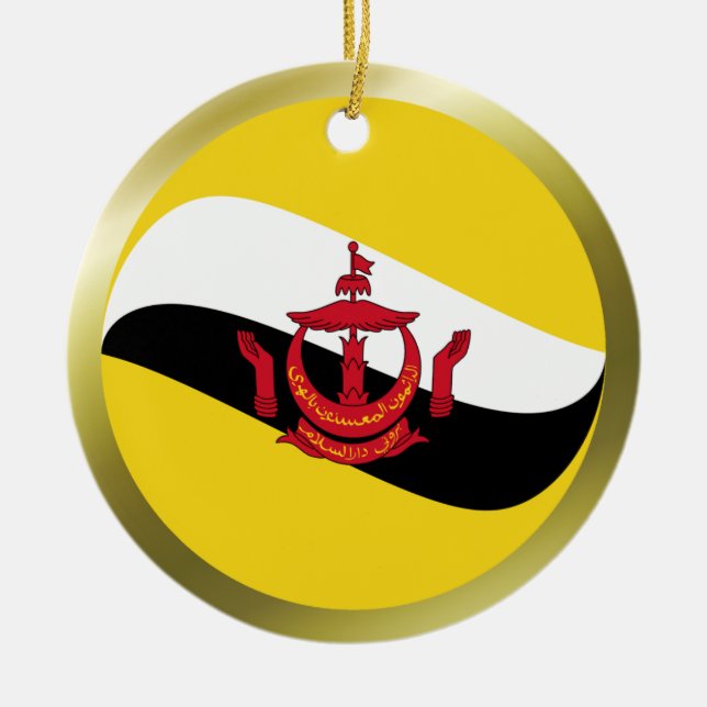 Enfeite de Bandeira de Brunei (Frente)