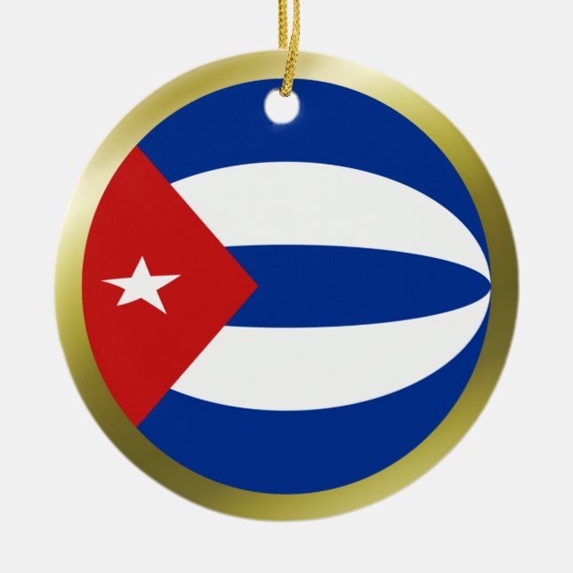 Enfeite de Bandeira de Cuba (Frente)