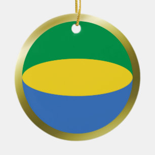 Enfeite de Bandeira do Gabão