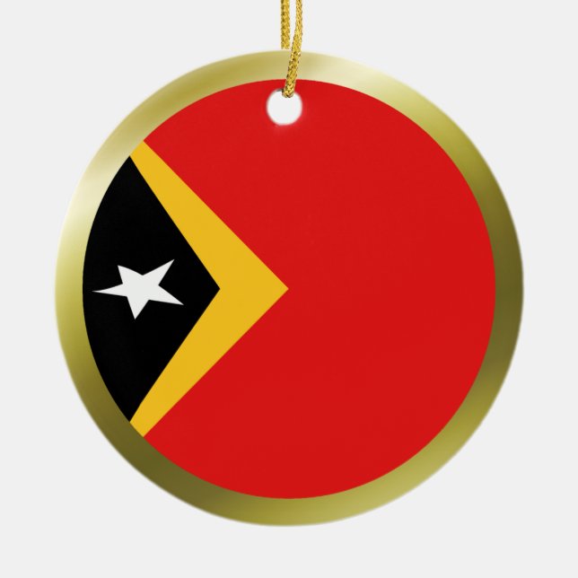 Enfeite de Bandeira do Timor-Leste (Frente)