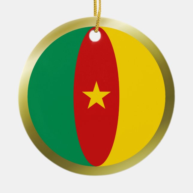 Enfeite de Bandeira dos Camarões (Frente)