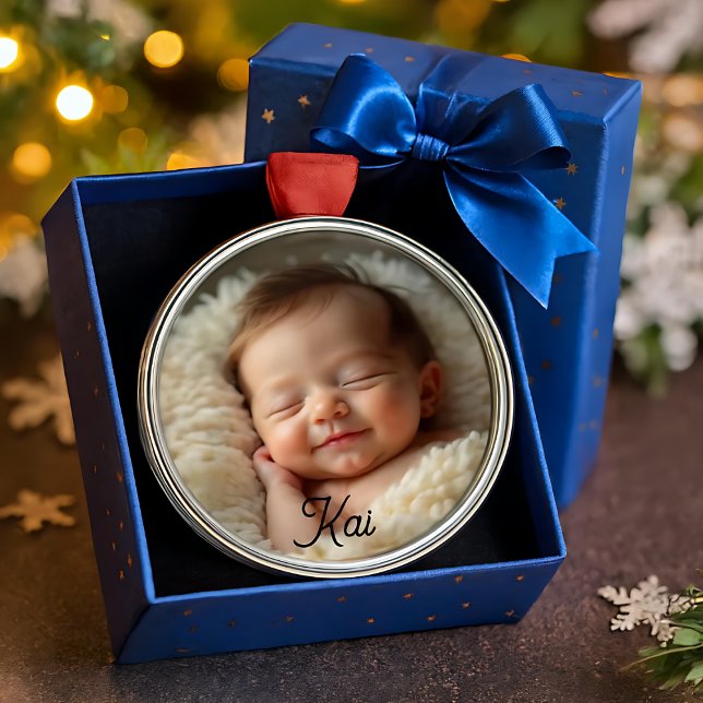 Enfeite de Bebê Personalizado – Sonhe Suavemente (Criador carregado)