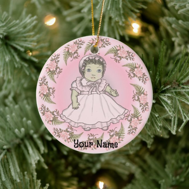 Enfeite de boneca de menina bebê (Árvore)