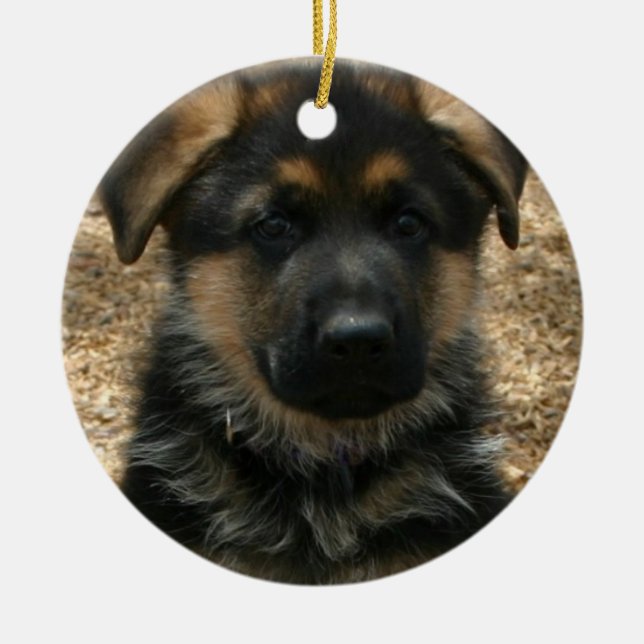 Enfeite de Cachorrinho Pastor (Frente)