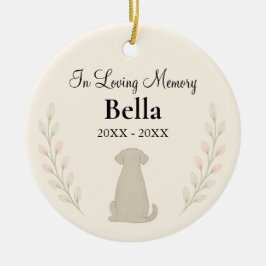 Enfeite de Cachorro Personalizado em Memória Amoro
