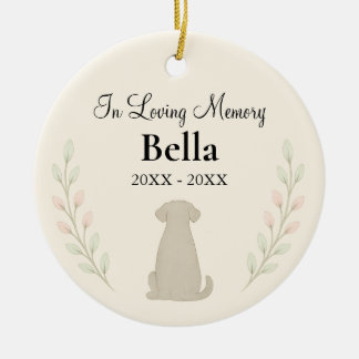 Enfeite de Cachorro Personalizado em Memória Amoro