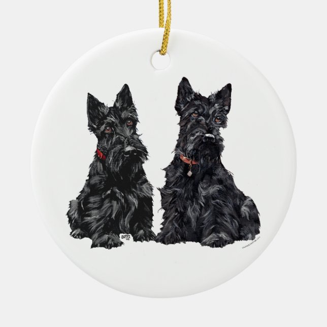 Enfeite de Cachorro Scottie (Frente)