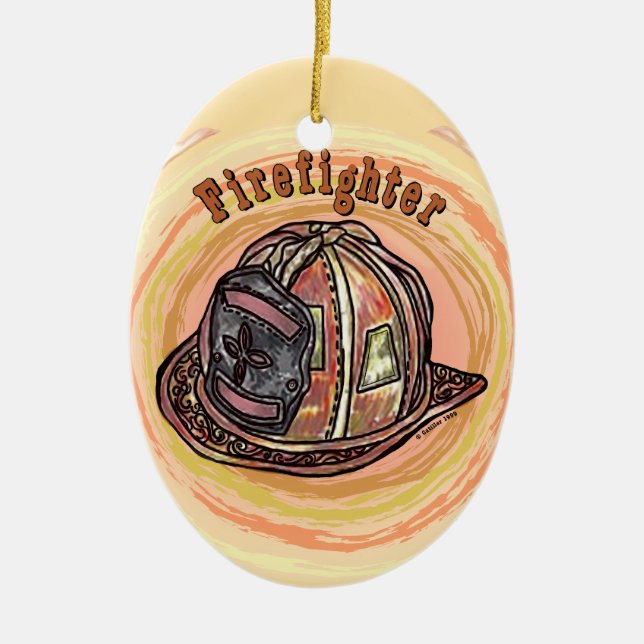 Enfeite de Capacete de Bombeiro  (Frente)