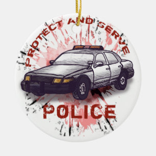 Enfeite de carro da polícia