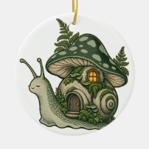 Enfeite de Casa de Cogumelo de Caracol Lanterna