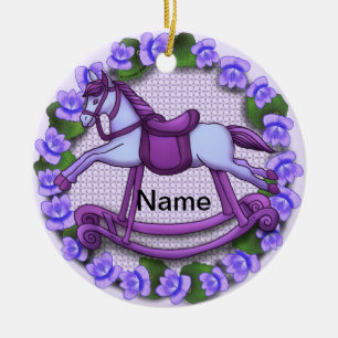 enfeite de Cavalo de Balanço Violets