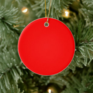 Enfeite de Cerâmica Círculo Vermelho