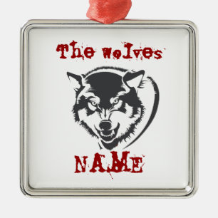 enfeite de cerâmica de lobo