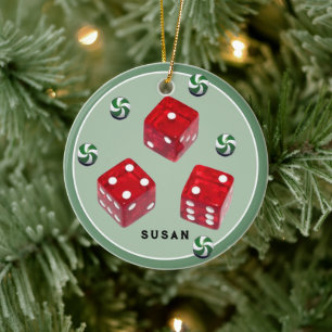 Enfeite de Cerâmica de Natal Bunco