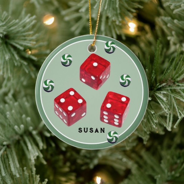 Enfeite de Cerâmica de Natal Bunco (Árvore)