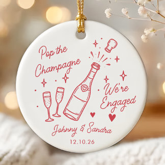 Enfeite de Cerâmica de Natal Caprichoso para Noiva