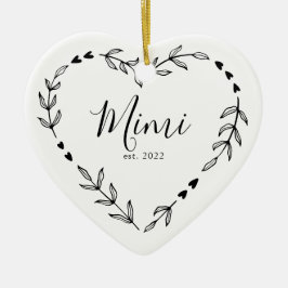 Enfeite de Cerâmica de Natal Mimi Ano Est.