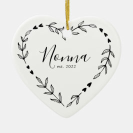 Enfeite de Cerâmica de Natal Nonna Ano Est.